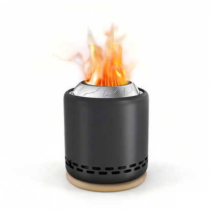 Stove TabletopFire Pit withStand -5.9" x7.8" SmokelessStainless SteelPortable Fire Pit