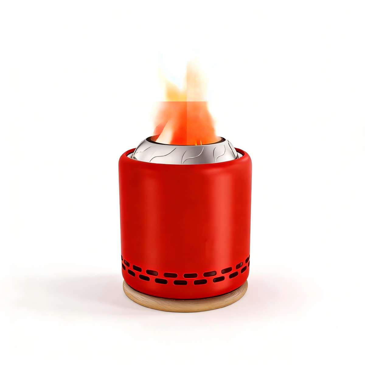 Stove TabletopFire Pit withStand -5.9" x7.8" SmokelessStainless SteelPortable Fire Pit