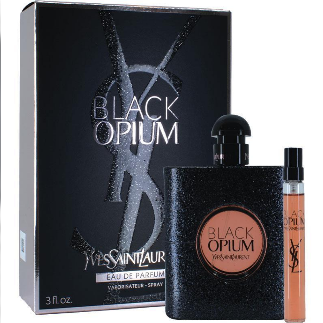 OPIUM BLACK(W)(DF)2PC SET(3.0oz edp sp(Regular box),10ML edp sp)